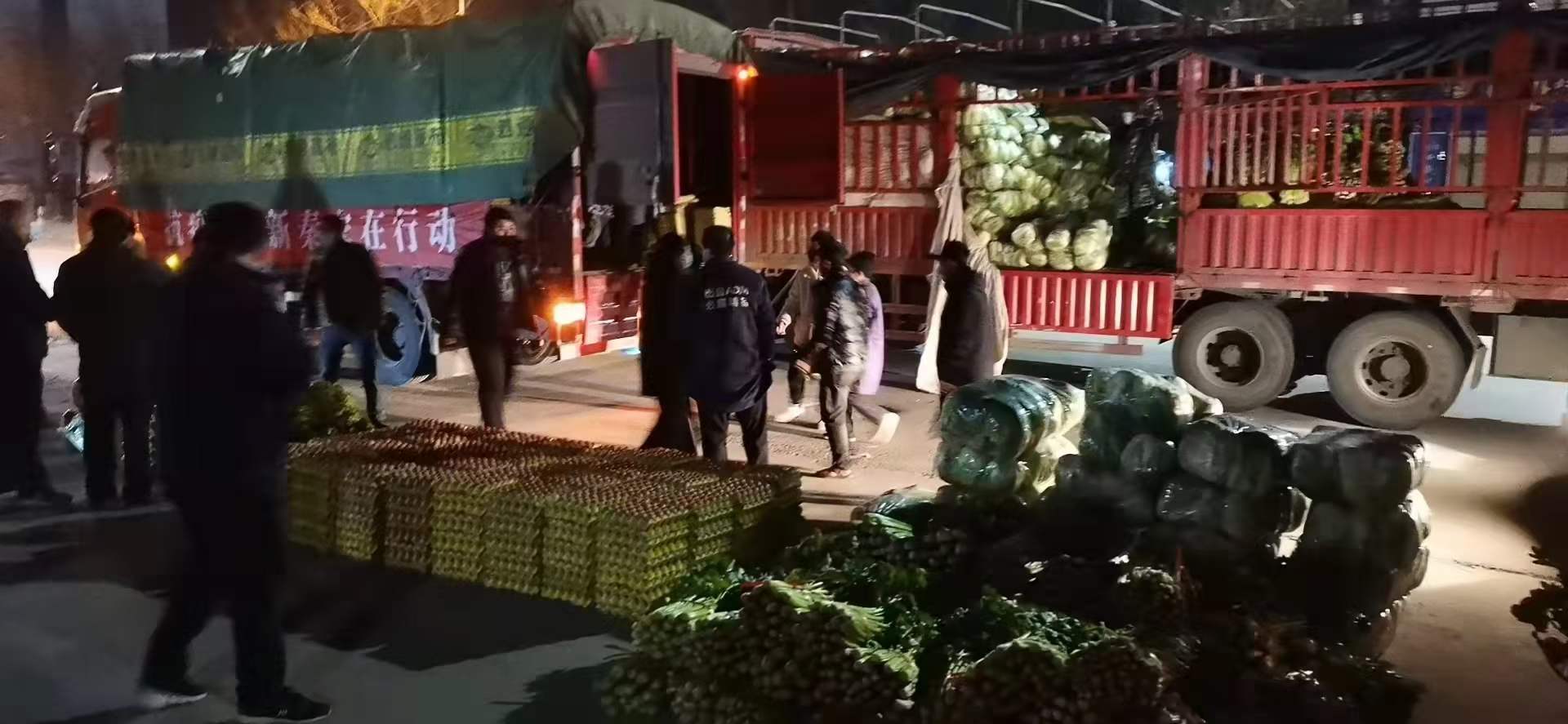 感謝黨和政府對(duì)我公司送來(lái)新鮮蔬菜，愿，國(guó)無(wú)恙，山河永固，加油，西安！